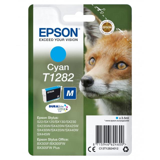 Epson - Fox Cartucho T1282 cian (etiqueta RF)