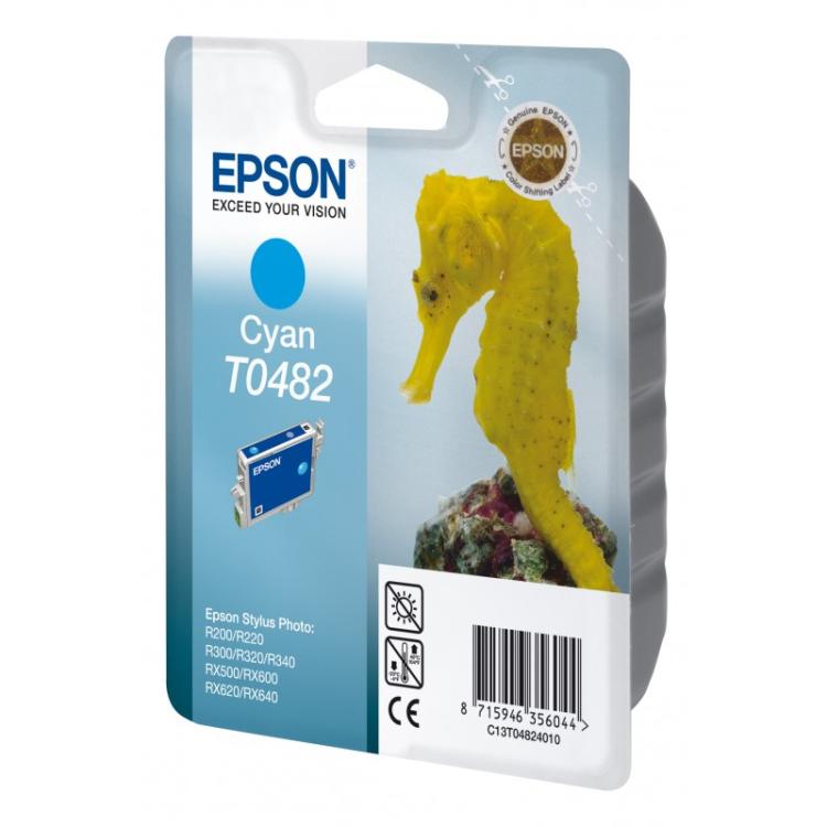 Epson - Seahorse Cartucho T0482 cian (etiqueta RF)