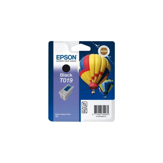 Epson - Cartucho T019 negro (etiqueta RF)