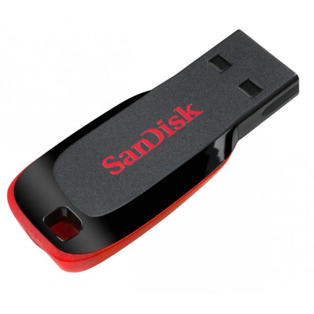 SanDisk - Cruzer Blade unidad flash USB 16 GB USB tipo A 2.0 Negro, Rojo