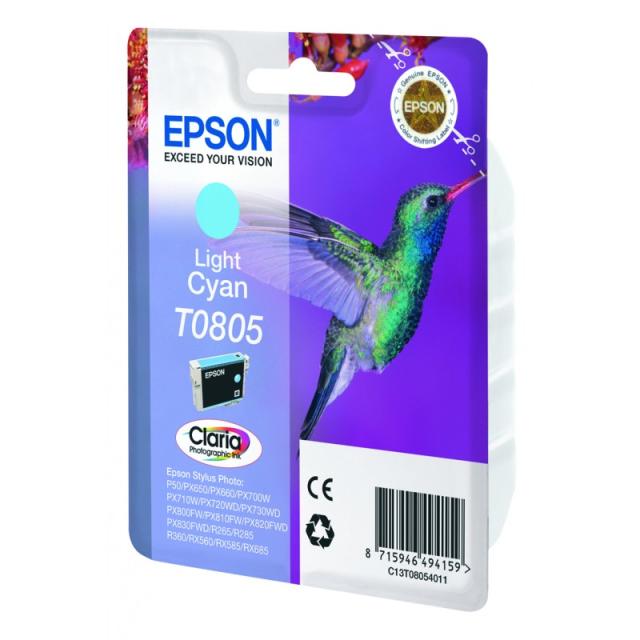 Epson - Hummingbird Cartucho T0805 cian claro