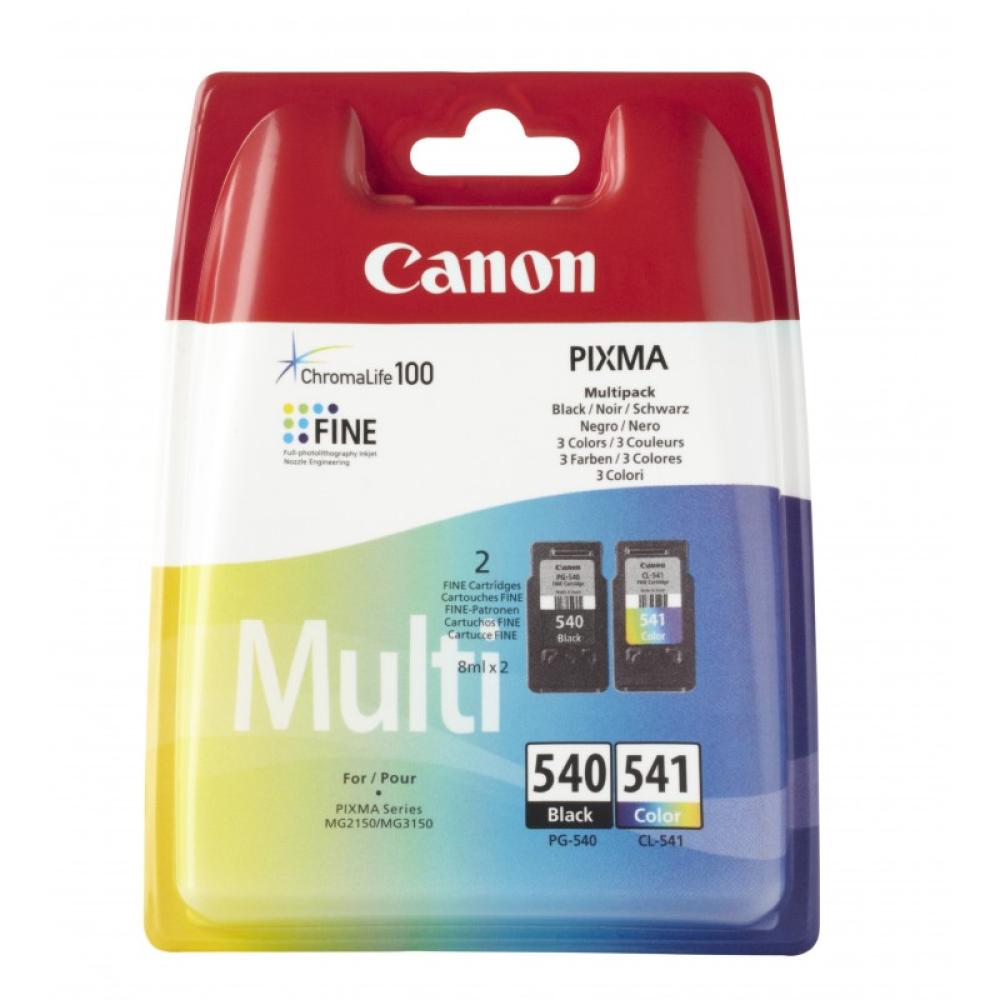 Canon - PG-540/CL-541 cartucho de tinta 2 pieza(s) Original Rendimiento estándar Negro, Cian, Magenta, Amarillo