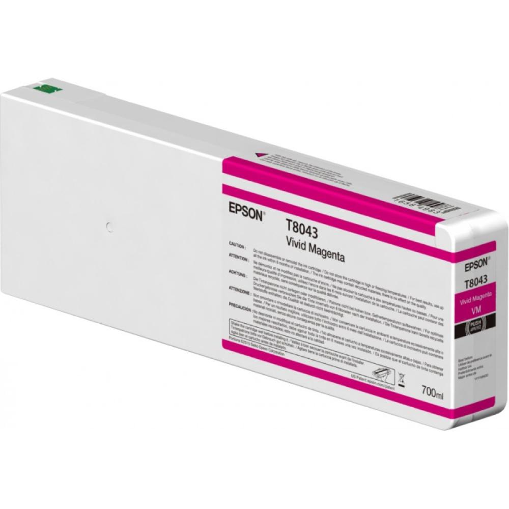 Epson - Singlepack Vivid Magenta T804300 UltraChrome HDX/HD 700ml