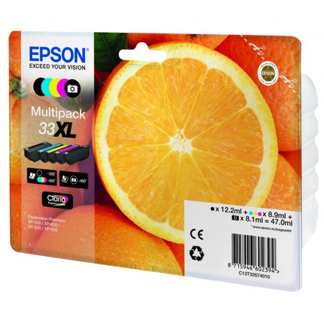 Epson - Oranges Multipack 5-colours 33XL Claria Premium Ink