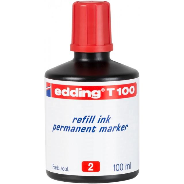 Edding - T-100 cartucho de tinta 1 pieza(s) Original Rojo