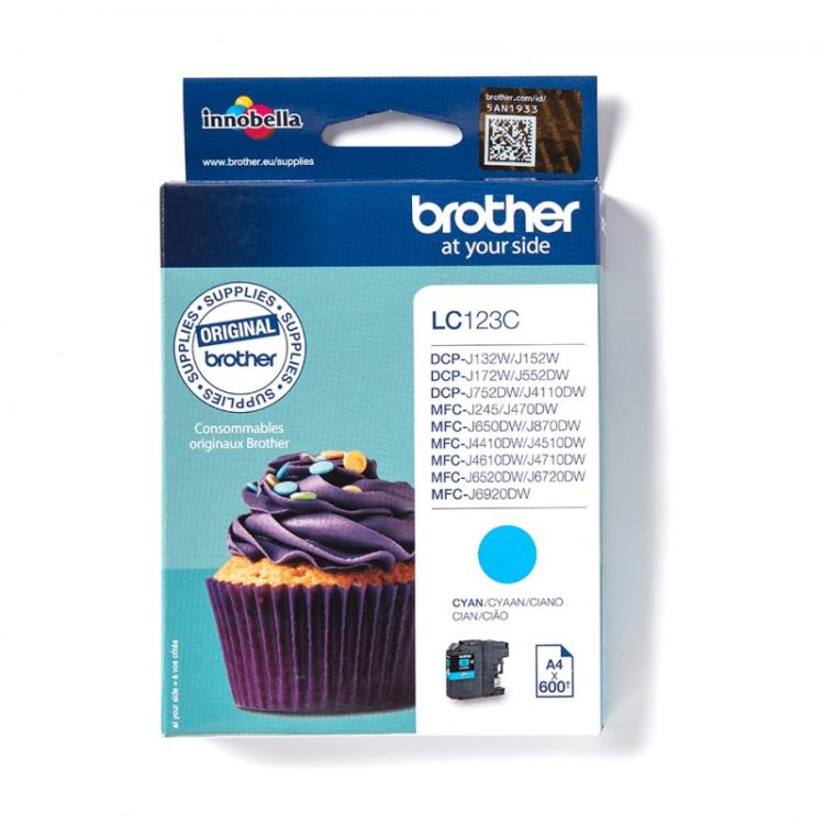 Brother - LC123C cartucho de tinta 1 pieza(s) Original Cian
