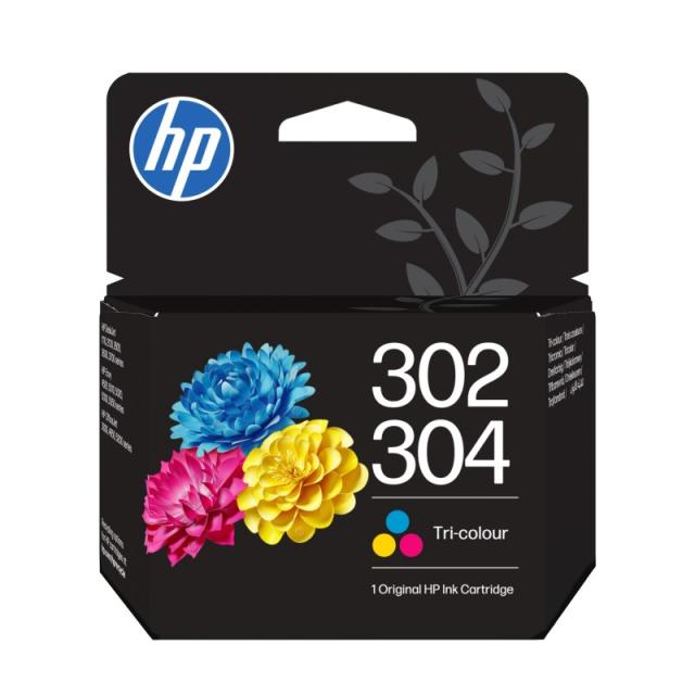 HP - Cartucho de Tinta Original 302/304 tricolor