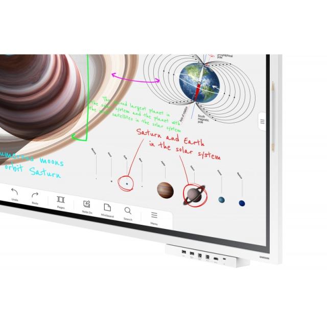 Samsung - WM65B pizarra blanca interactiva 165,1 cm (65") 3840 x 2160 Pixeles Pantalla táctil Gris, Blanco - LH65WMBWBGCXEN?ES
