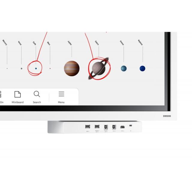 Samsung - WM65B pizarra blanca interactiva 165,1 cm (65") 3840 x 2160 Pixeles Pantalla táctil Gris, Blanco - LH65WMBWBGCXEN?ES