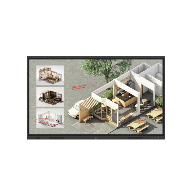 LG - CreateBoard Standard pizarra blanca interactiva 190,5 cm (75") 3840 x 2160 Pixeles Pantalla táctil Negro