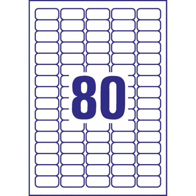 Avery - L4732REV-25 etiqueta de impresora Blanco