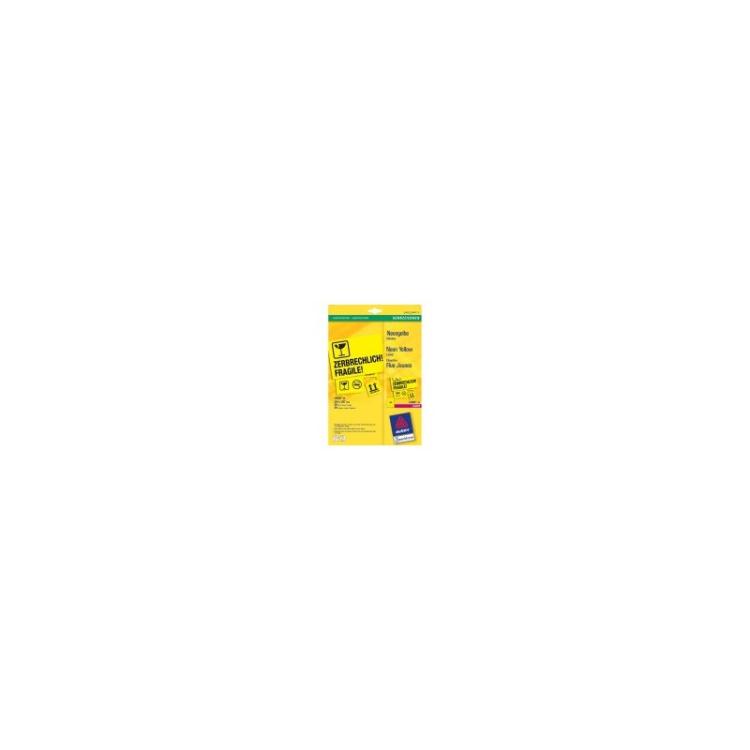 Avery - Labels Neon Yellow 210 x 297mm (20)