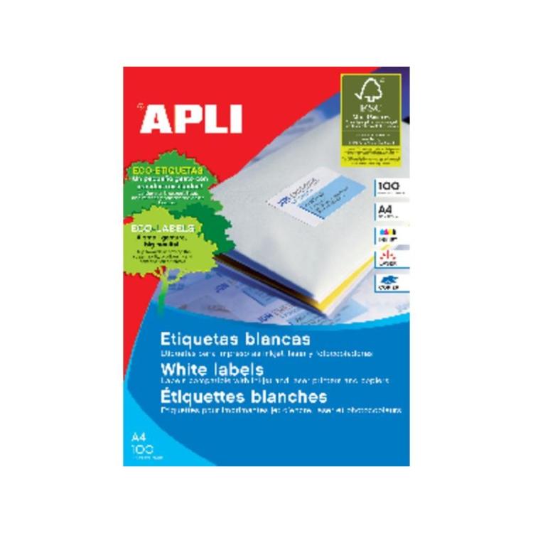 APLI - 11352 etiqueta de impresora Blanco