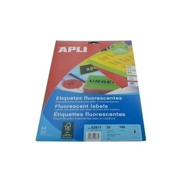 APLI - 02877 etiqueta de impresora Verde