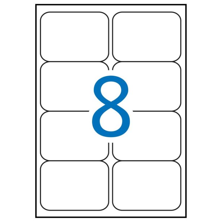 APLI - 02876 etiqueta de impresora Rojo