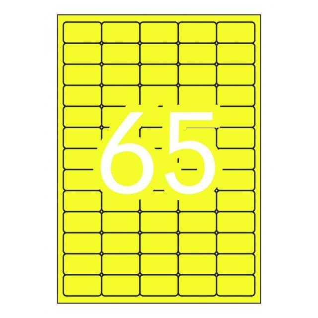 APLI - 15074 etiqueta de impresora Amarillo