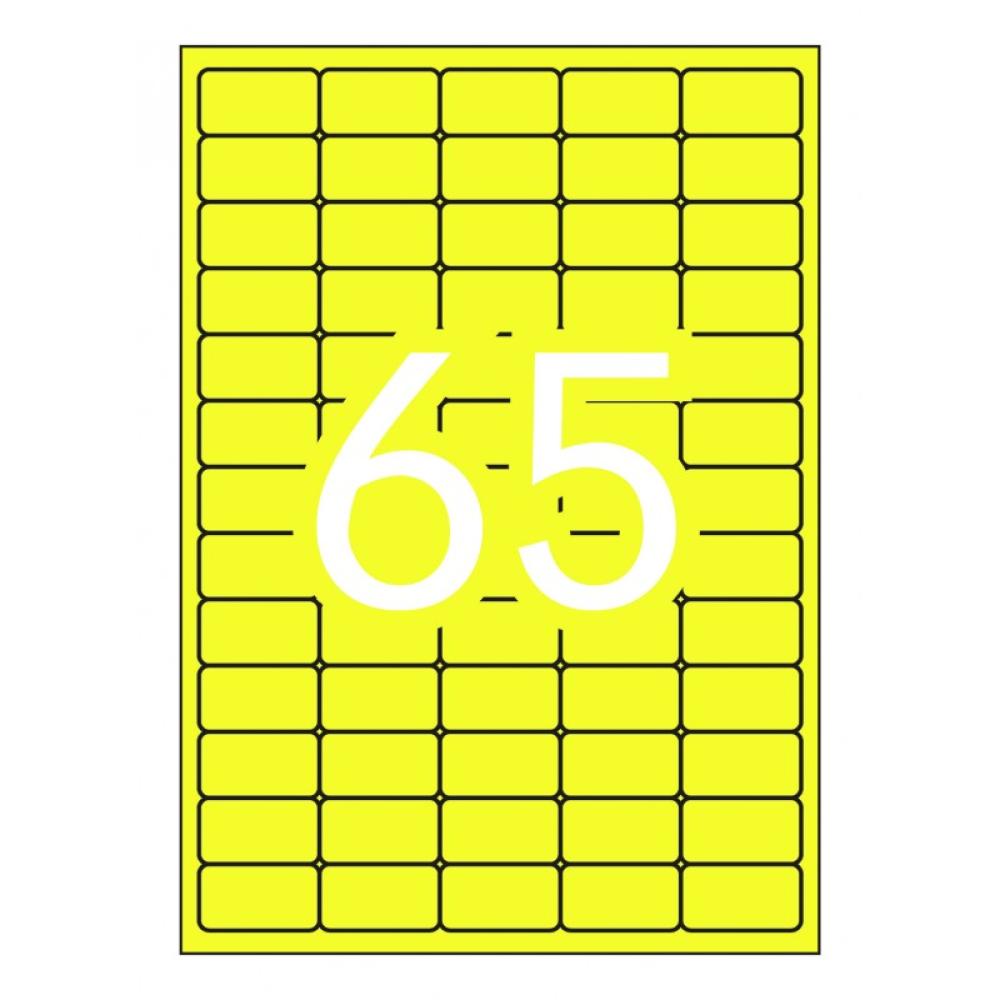 APLI - 15074 etiqueta de impresora Amarillo