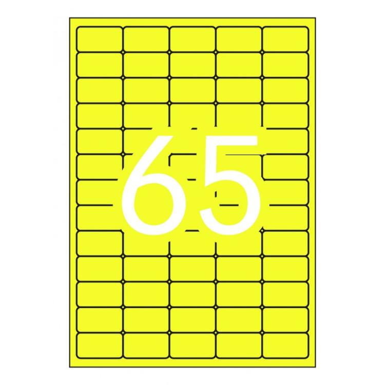 APLI - 15074 etiqueta de impresora Amarillo