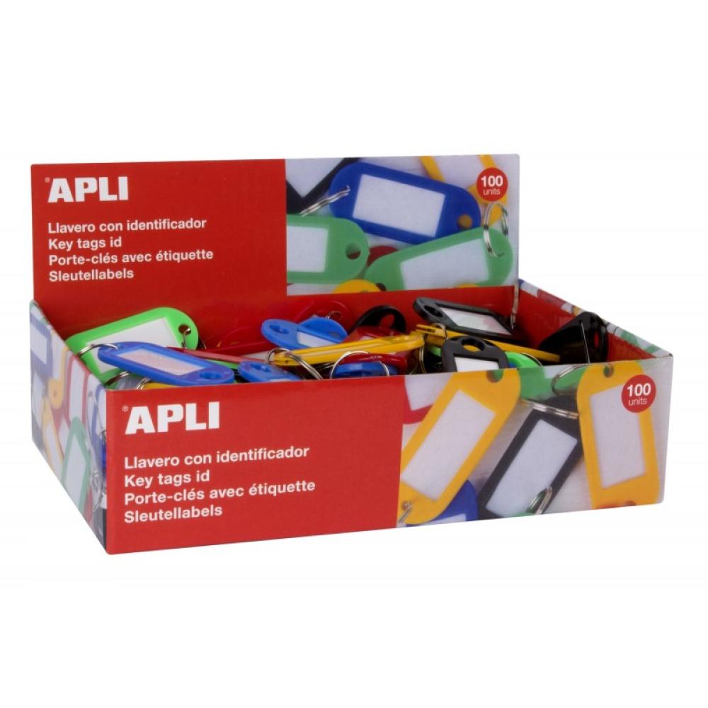 APLI - 17132 etiqueta de impresora Negro, Azul, Verde, Rojo, Amarillo