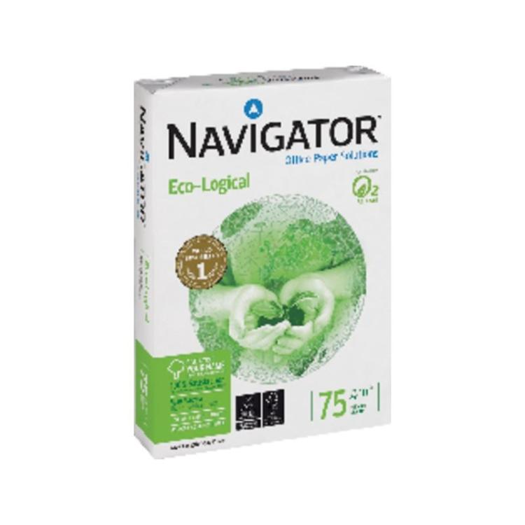 Navigator - Eco-Logical papel para impresora de inyección de tinta A4 (210x297 mm) 500 hojas Blanco