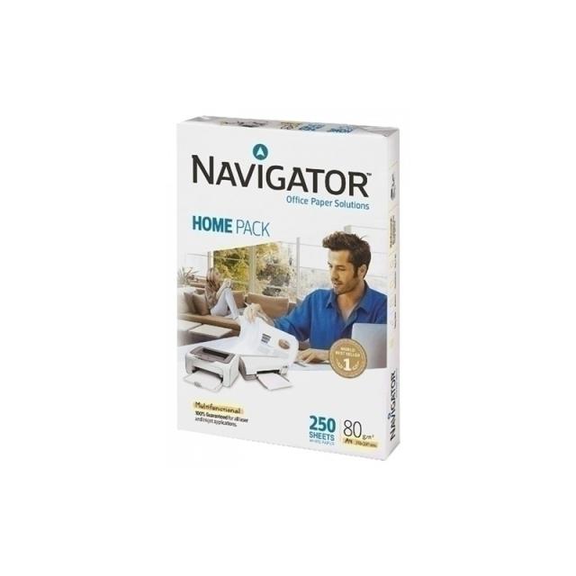 Navigator - PAPEL A4 NAVIGATOR 80g 250h HOME PACK - Pack de 10 unidades