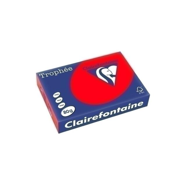 Clairefontaine - Trophée papel para impresora de inyección de tinta A4 (210x297 mm) 500 hojas Rojo