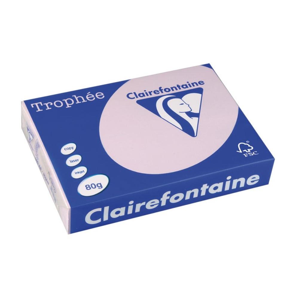 Clairefontaine - Trophée papel para impresora de inyección de tinta A4 (210x297 mm) 500 hojas Lila - 1872C