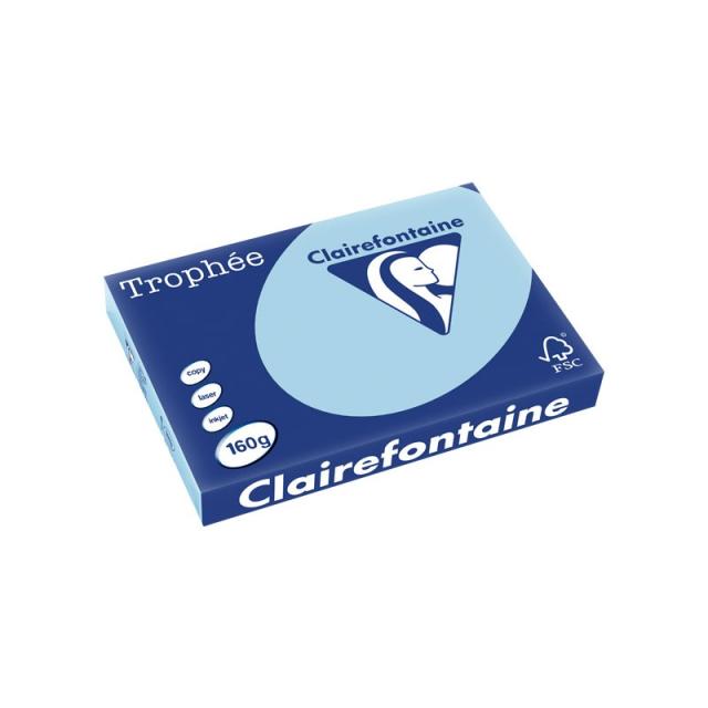 Clairefontaine - Perfocopy papel para impresora de inyección de tinta A3 (297x420 mm) 250 hojas Azul claro