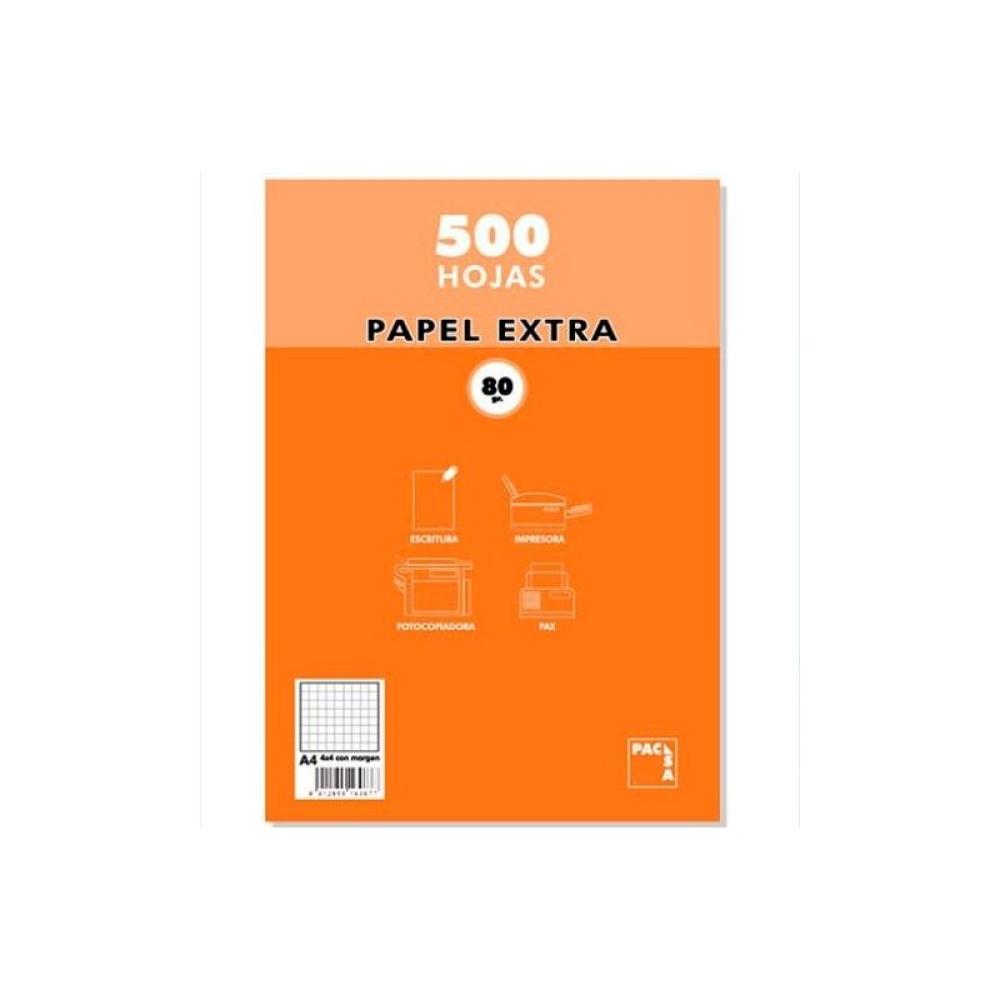 Pacsa - PACSA PAPEL MULTIFUNCIÓN 500 HOJAS 80GR A4 RAYADO 6X6 BLANCO