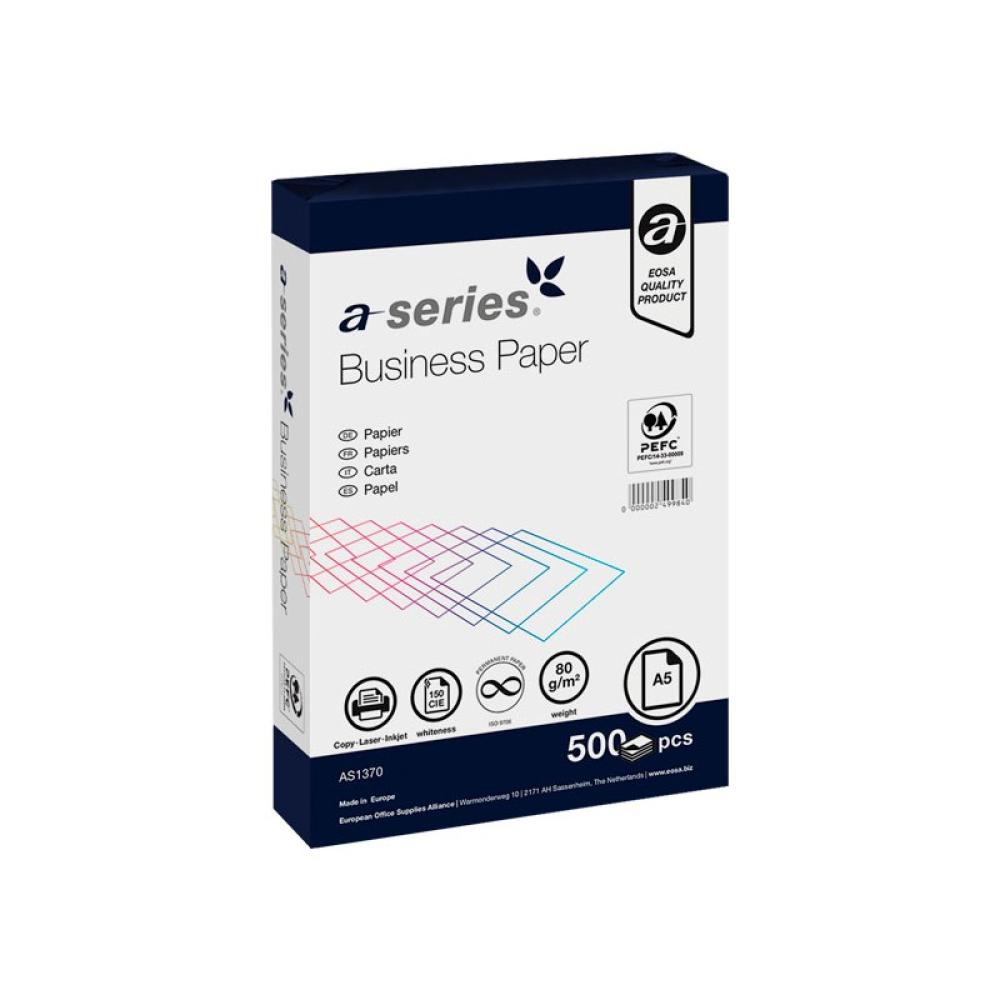 A - SERIES - PAQ. 500H PAPEL A-SERIES BUSINESS A5 80GR