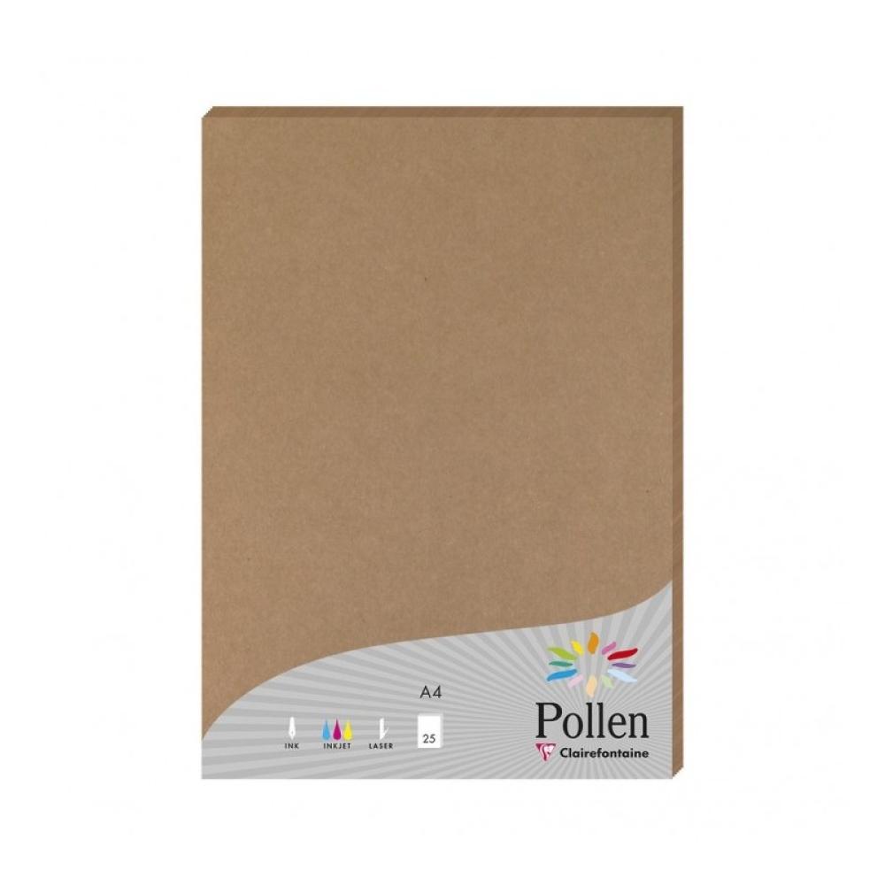 Clairefontaine - Pollen papel para impresora de inyección de tinta A4 (210x297 mm) 25 hojas Marrón