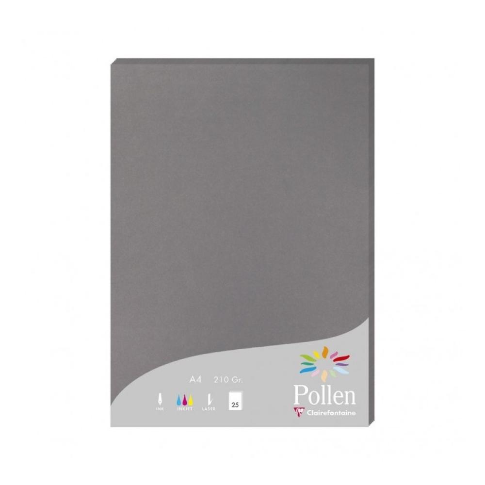 Clairefontaine - Pollen papel para impresora de inyección de tinta A4 (210x297 mm) 25 hojas Gris