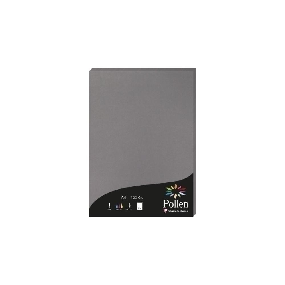 Clairefontaine - PAPEL CLAIREFONTAINE POLLEN A4 50h GRIS - 4283C