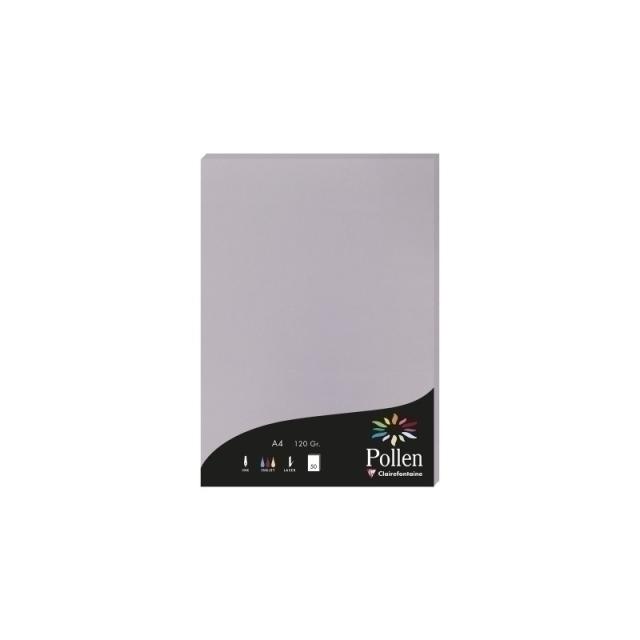 Clairefontaine - PAPEL CLAIREFONTAINE POLLEN A4 50h GRIS - 4232C