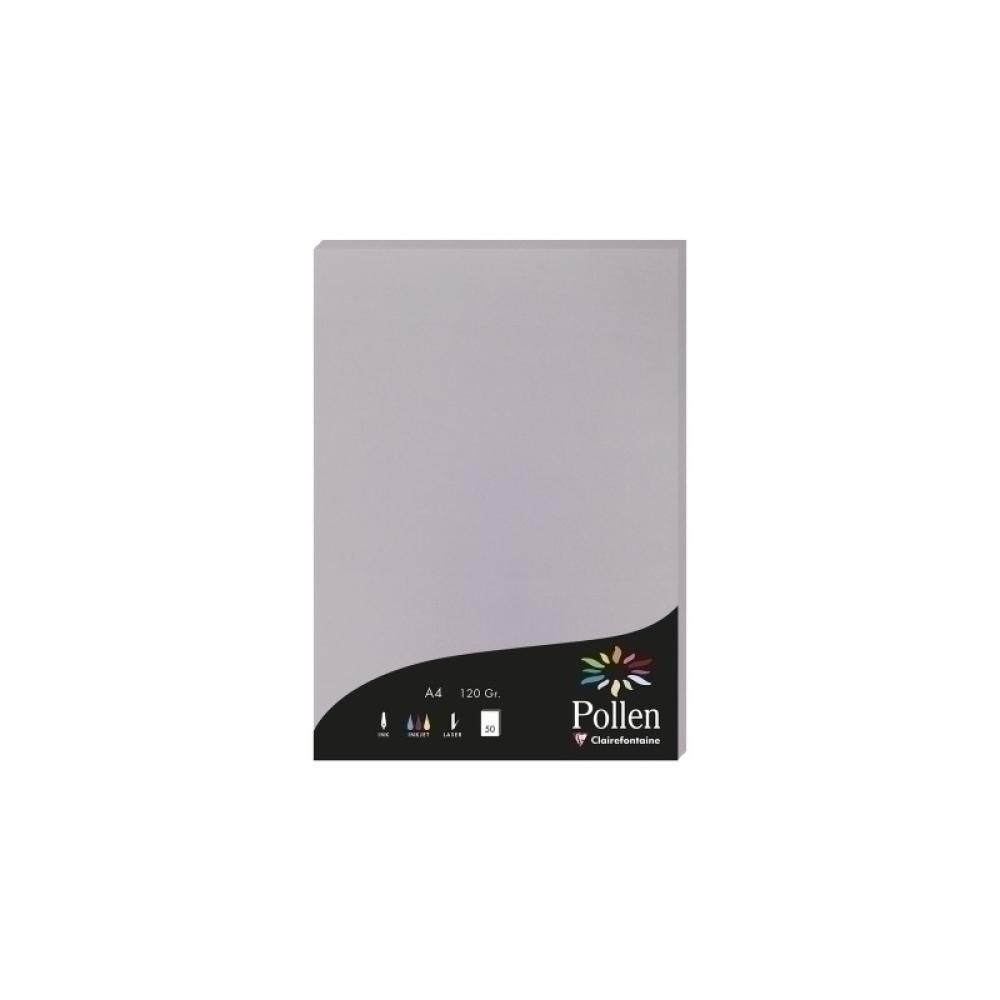 Clairefontaine - PAPEL CLAIREFONTAINE POLLEN A4 50h GRIS - 4232C