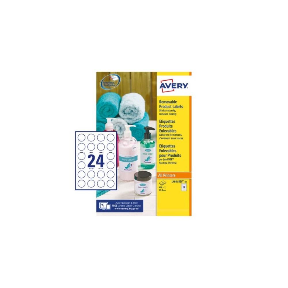 Avery - L4851REV-25 papel para impresora de inyección de tinta A4 (210x297 mm) 25 hojas Blanco