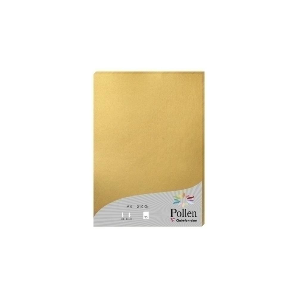 Clairefontaine - PAPEL CLAIREFONTAINE POLLEN A4 25h ORO