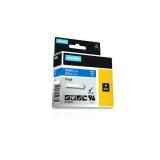 DYMO - Rhino Etiquetas industriales de vinilo / 19 mm x 5,5 m / Impresión blanca sobre azul / Autoadhesivas / Para etiquetadoras