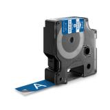 DYMO - Rhino Etiquetas industriales de vinilo / 19 mm x 5,5 m / Impresión blanca sobre azul / Autoadhesivas / Para etiquetadoras