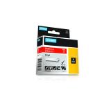 DYMO - Rhino Etiquetas industriales de vinilo / 19 mm x 5,5 m / Impresión blanca sobre rojo / Autoadhesivas / Para rotuladoras R