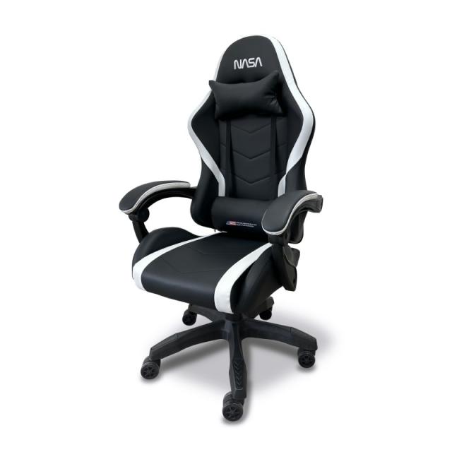 NASA - SILLA GAMING ORION NEGRO Y BLANCO