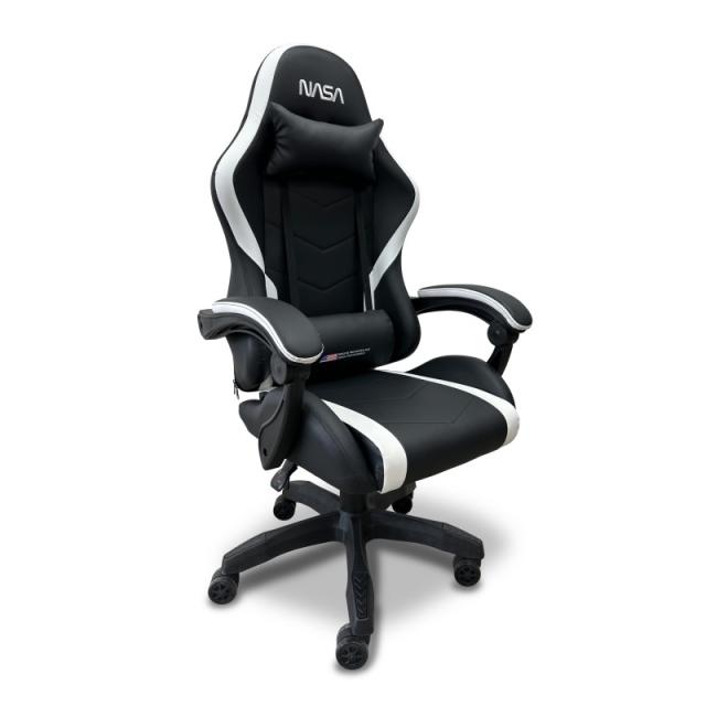NASA - SILLA GAMING ORION NEGRO Y BLANCO