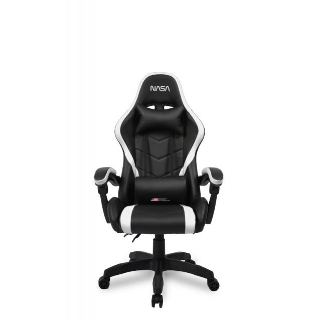 NASA - SILLA GAMING ORION NEGRO Y BLANCO