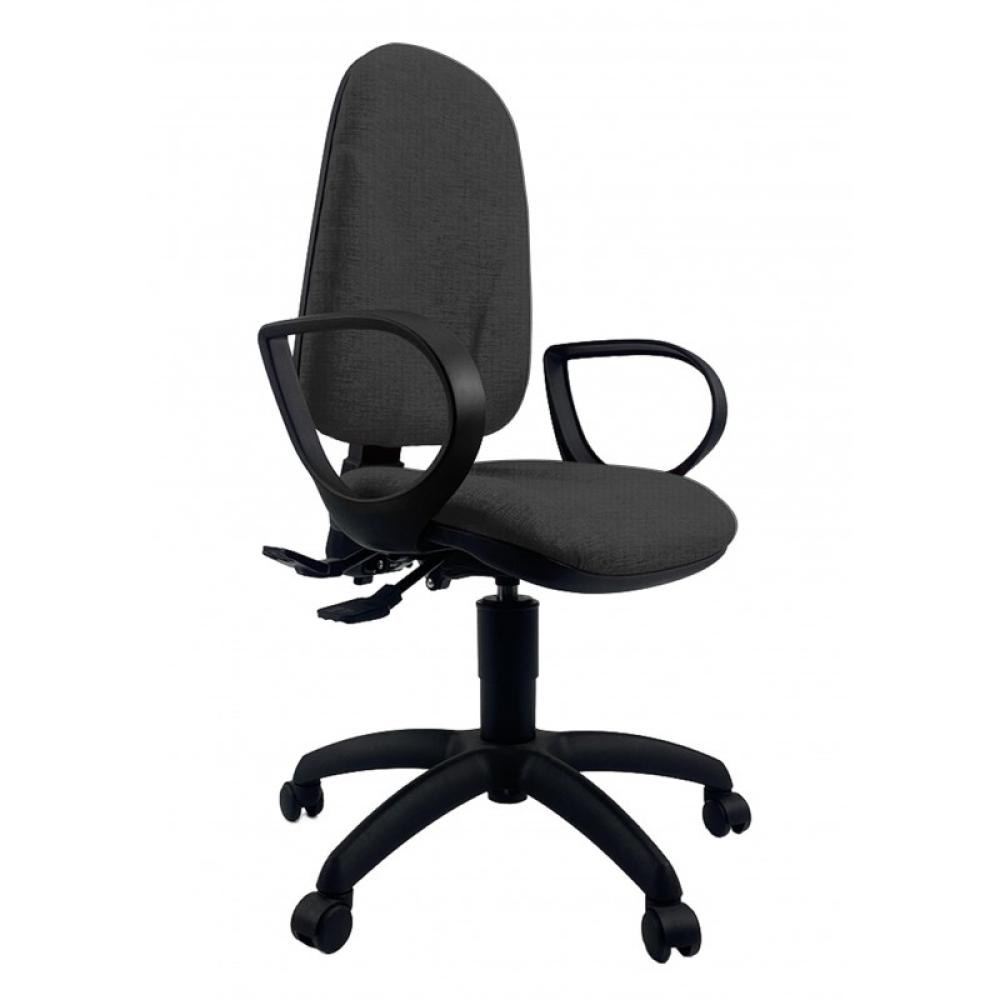 UNISIT - UNISIT SILLA ADMINISTRATIVA CP TEAM NEGRA REPOSABRAZOS FIJOS