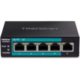 Trendnet - TE-FP051 switch No administrado Fast Ethernet (10/100) Energía sobre Ethernet (PoE) Negro