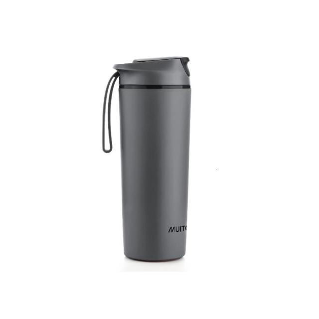 Muitomas - NFDBOTTLE450BK bidón de agua Uso diario 450 ml Polipropileno (PP) Negro