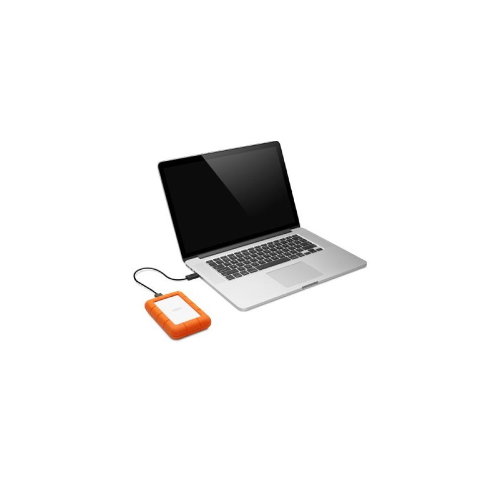 LaCie - Rugged Mini disco duro externo 2 TB 5400 RPM Micro-USB B 3.2 Gen 1 (3.1 Gen 1) Naranja, Plata