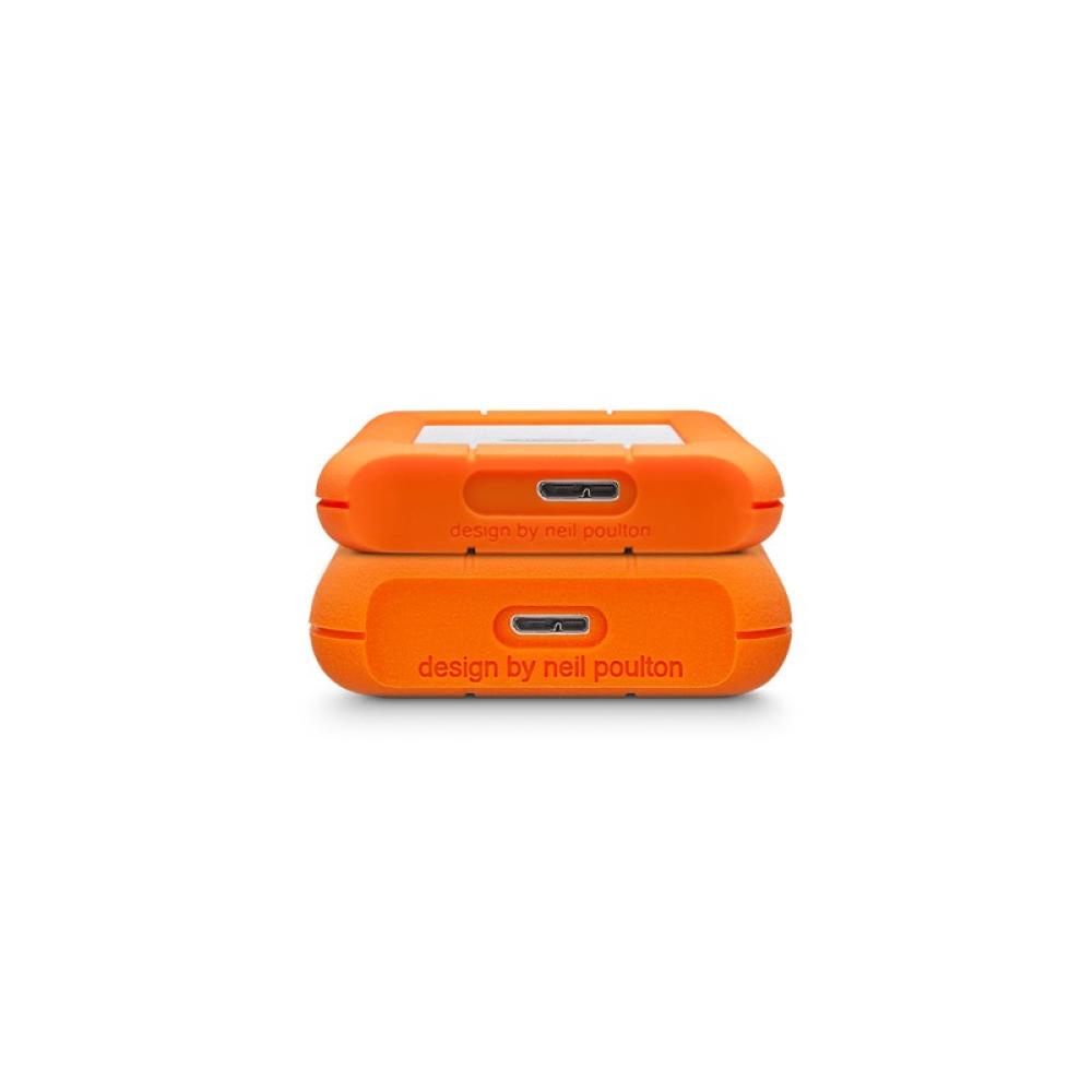 LaCie - Rugged Mini disco duro externo 2 TB 5400 RPM Micro-USB B 3.2 Gen 1 (3.1 Gen 1) Naranja, Plata