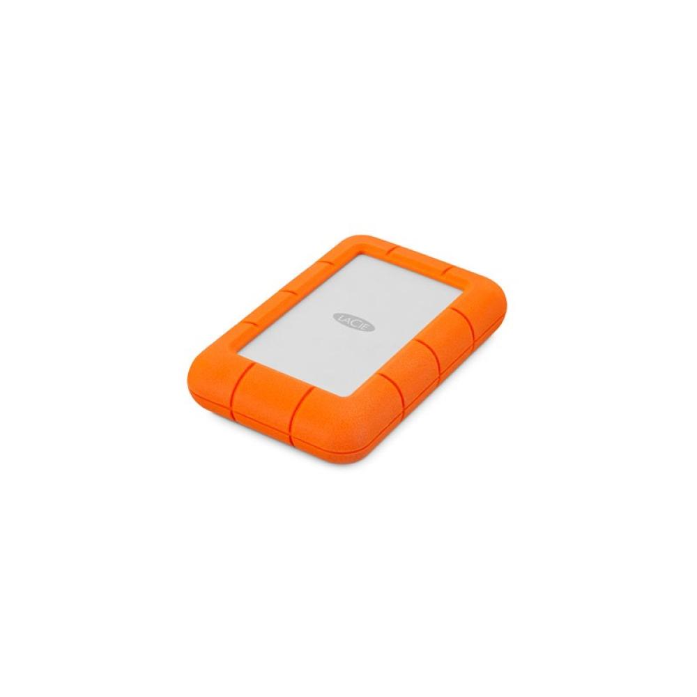 LaCie - Rugged Mini disco duro externo 2 TB 5400 RPM Micro-USB B 3.2 Gen 1 (3.1 Gen 1) Naranja, Plata