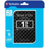 Verbatim - Disco Duro Portátil Store ''n'' Go USB 3.0 de 1 TB en color Negro